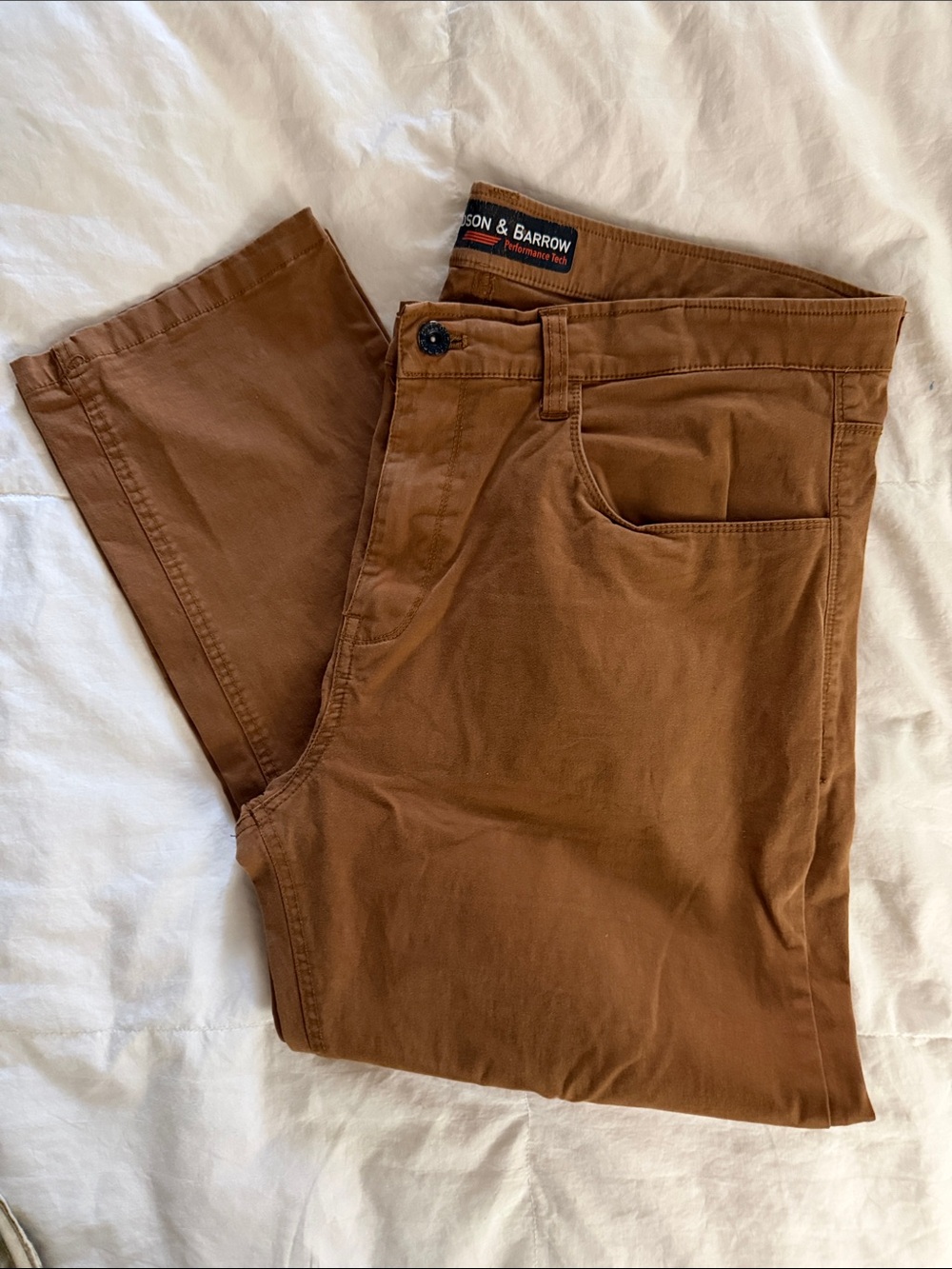 Hudson & Barrow Men’s Brown/Camel  Casual Pants 38x30